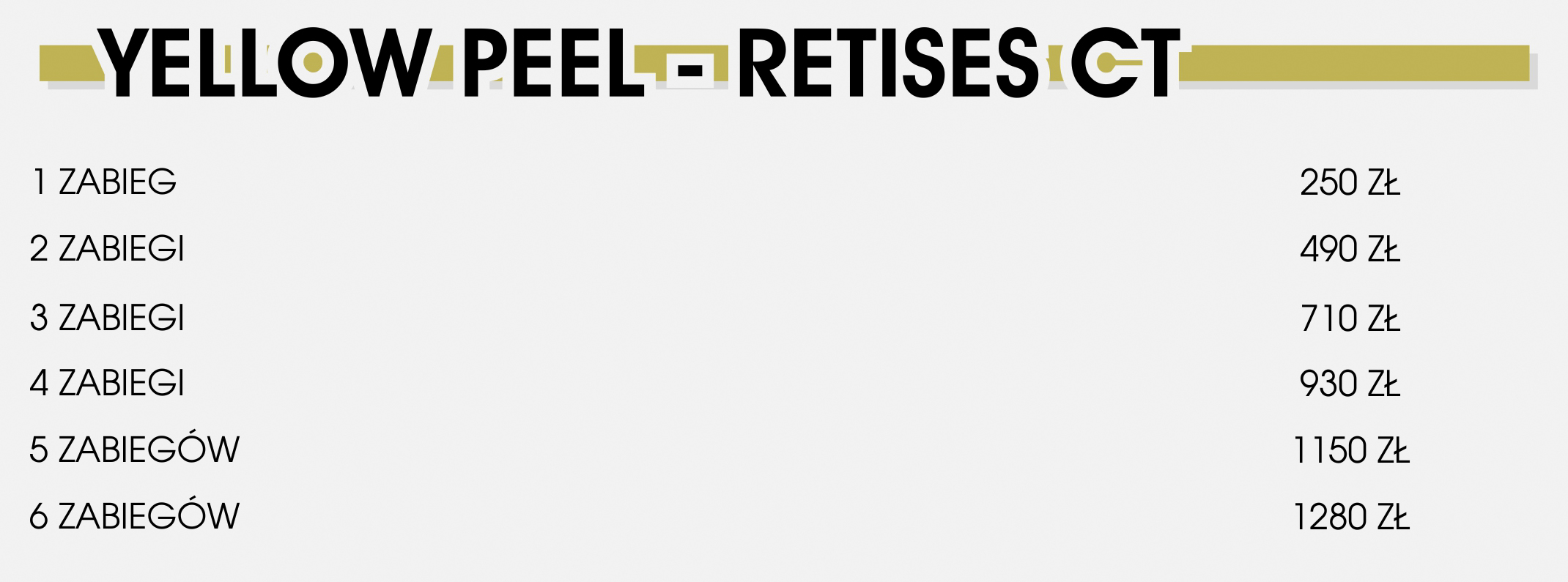 Yellow Peel cennik