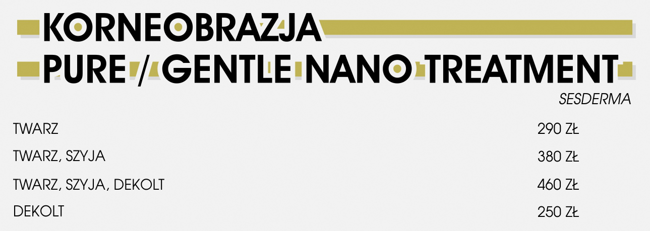 Korneobrazja cennik